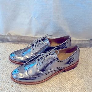 Banana Republic Silver Oxfords - NWOT